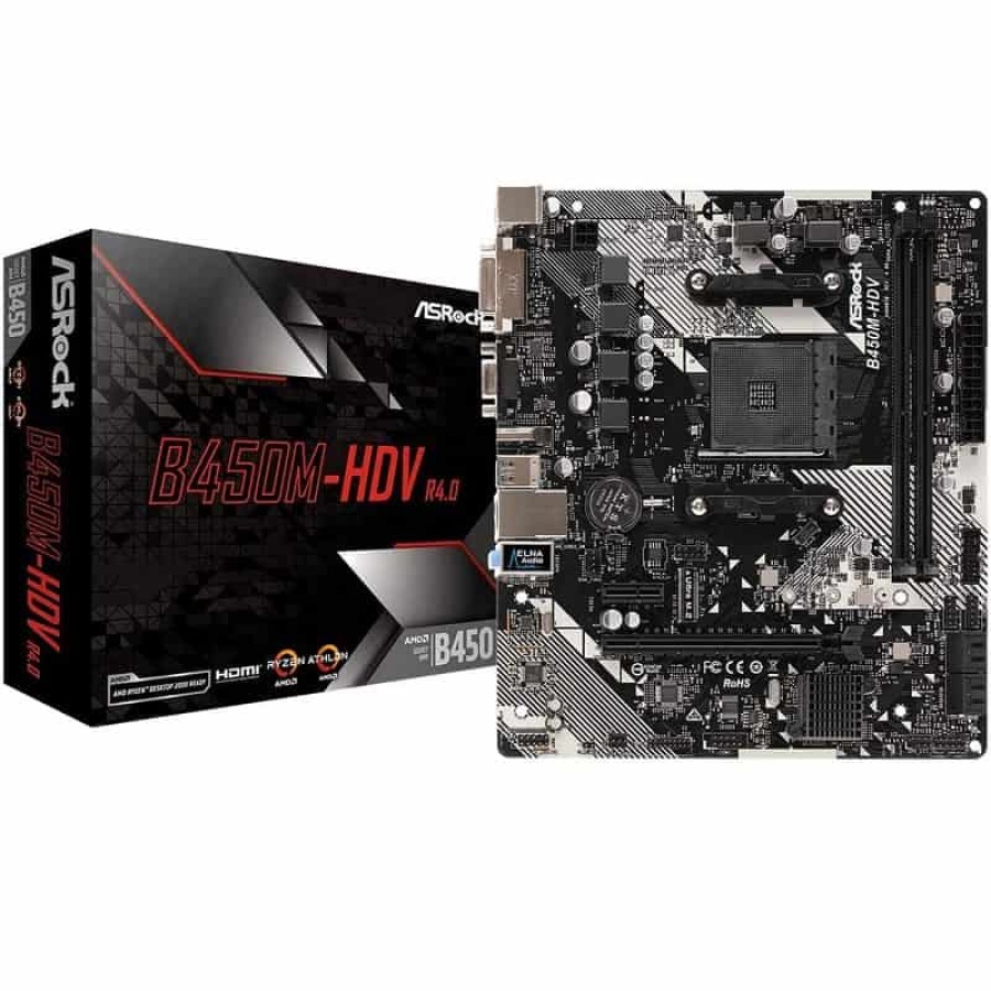 MB ASROCK B450M-HDV R4.0 M.2 S.AM4