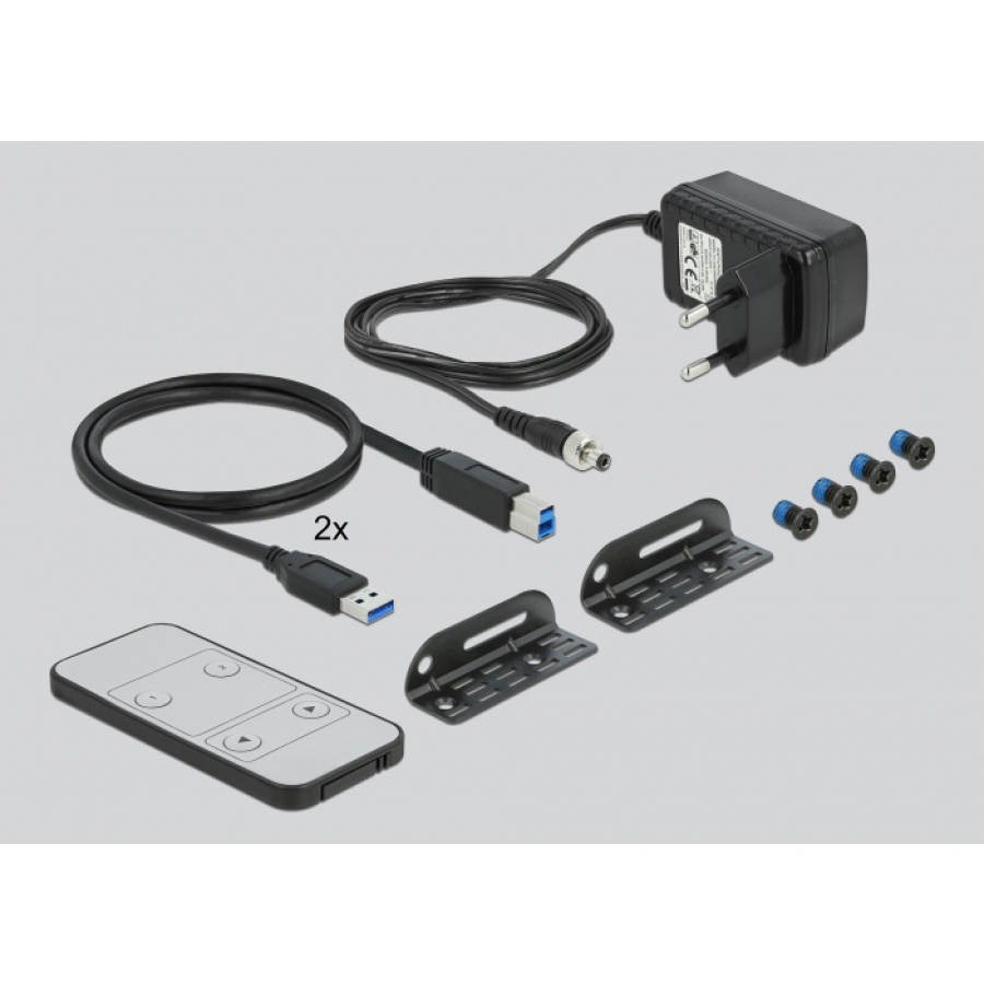 DELOCK HDMI KVM Switch 11481, 2 ports, USB 3.0, Audio, 4K/60Hz, μαύρο - Image 3