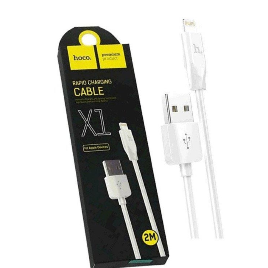 HOCO X1 ΚΑΛΩΔΙΟ LIGHTNING USB 2m, ΛΕΥΚΟ - Image 2