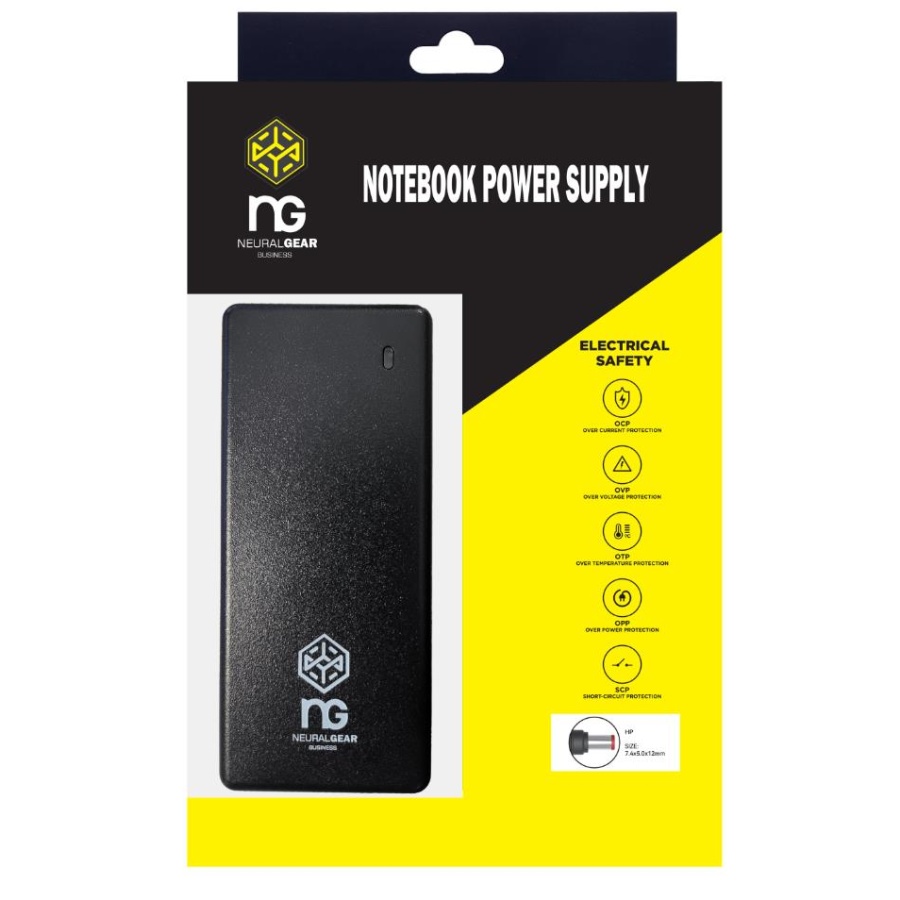 NG ΤΡΟΦΟΔΟΤΙΚΟ ΓΙΑ HP 19V, 4.74A, TIP SIZE: 7.4x5.0x12mm WITH PIN ΜΕ ΚΑΛΩΔΙΟ ΤΡΟΦΟΔΟΣΙΑΣ