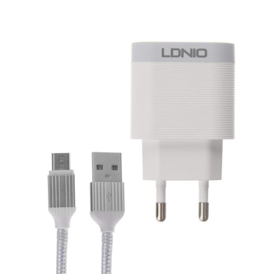 LDNIO A303Q ΦΟΡΤΙΣΤΗΣ QC3.0 18W ΜΕ ΚΑΛΩΔΙΟ LIGHTNING 1M