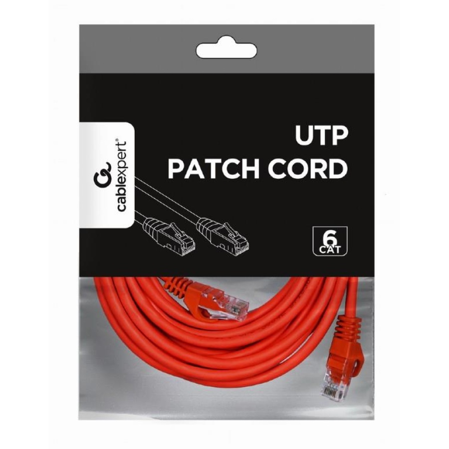 CABLEXPERT ΚΑΛΩΔΙΟ UTP CAT6 5m, RED