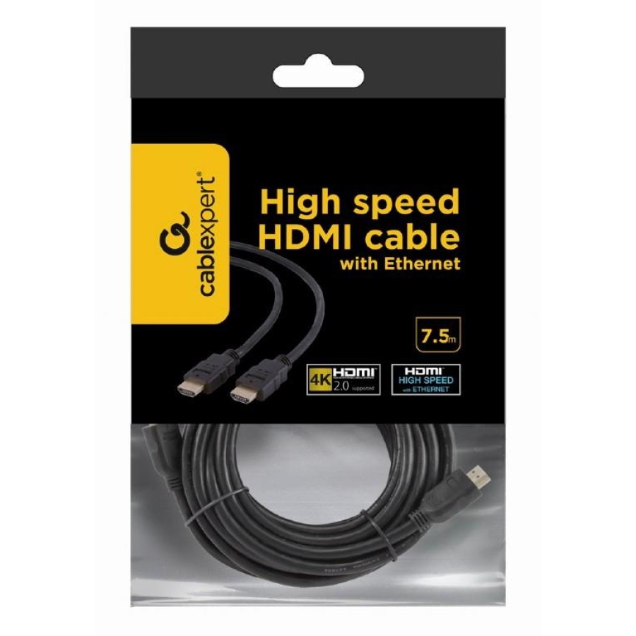 CABLEXPERT ΚΑΛΩΔΙΟ HDMI v2.0 MALE-MALE 7.5m - Image 4