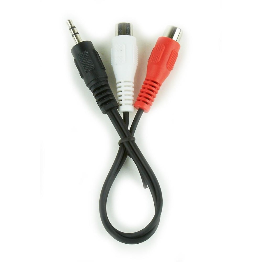 CABLEXPERT ΚΑΛΩΔΙΟ ΗΧΟΥ 3.5 MM PLUG TO 2 x RCA 0.2m - Image 2