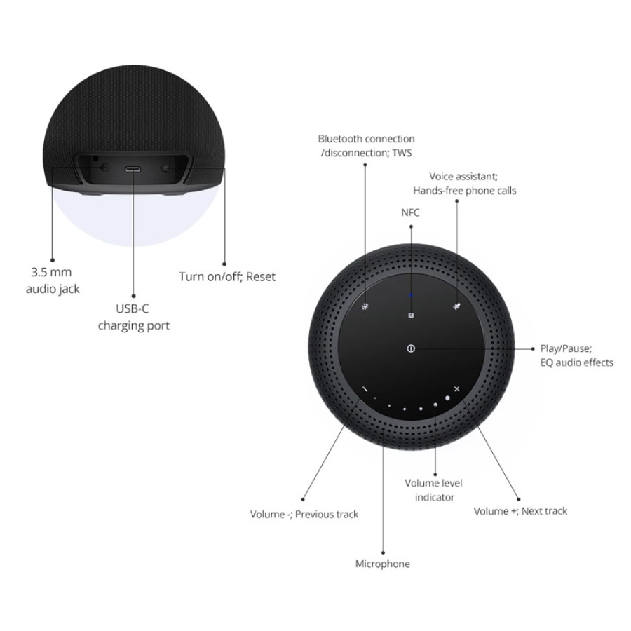 TRONSMART φορητό ηχείο Element T6 Max, 60W, Bluetooth, 12000mAh, μαύρο - Image 9