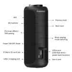 TRONSMART φορητό ηχείο T6 Plus, 40W, Bluetooth/NFC, 6600mAh, IPX6, μαύρο - Image 8