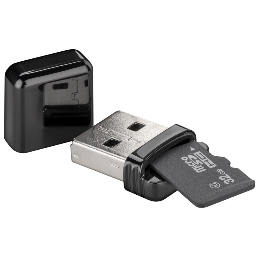 GOOBAY card reader 38656 για micro SD κάρτα μνήμης, 480 Mbps, μαύρο - Image 2