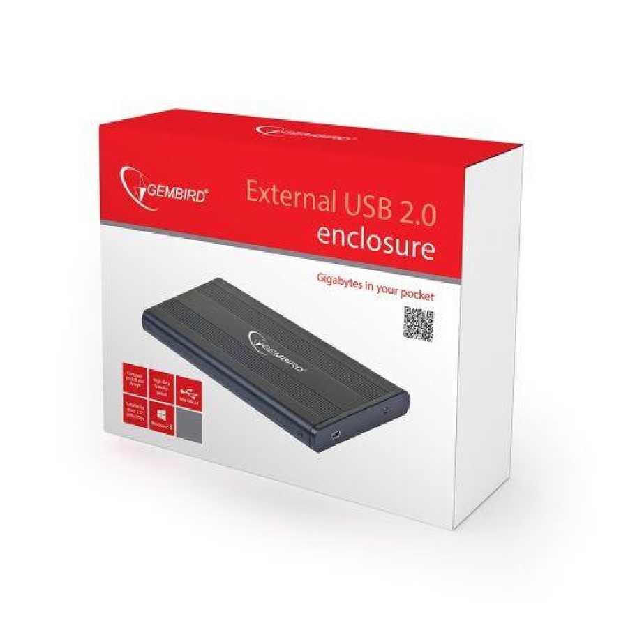 GEMBIRD ΘΗΚΗ ΓΙΑ 2,5” HDD USB 2.0 ΜΑΥΡΟ - Image 3