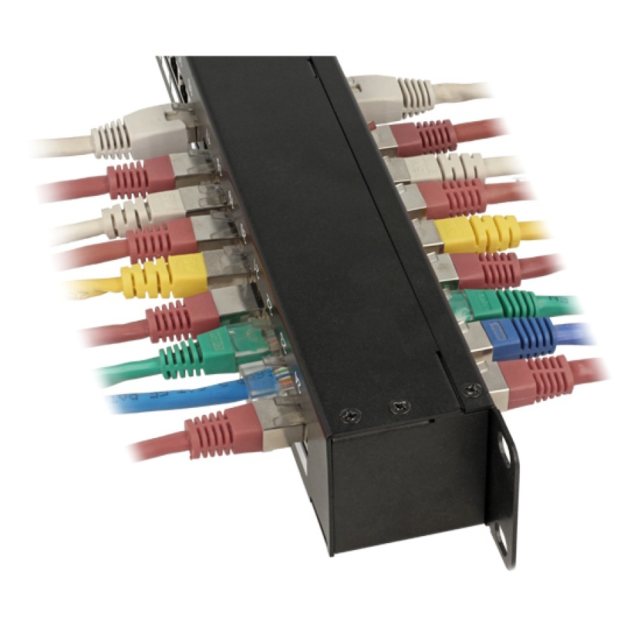 DELOCK patch panel 43295, 19"/1U, CAT 6, 24x coupler RJ45 ports, μαύρο - Image 2