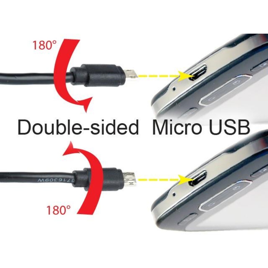 CABLEXPERT ΚΑΛΩΔΙΟ MICRO USB , DOUBLE-SIDED MICRO USB , 1.8m - Image 3