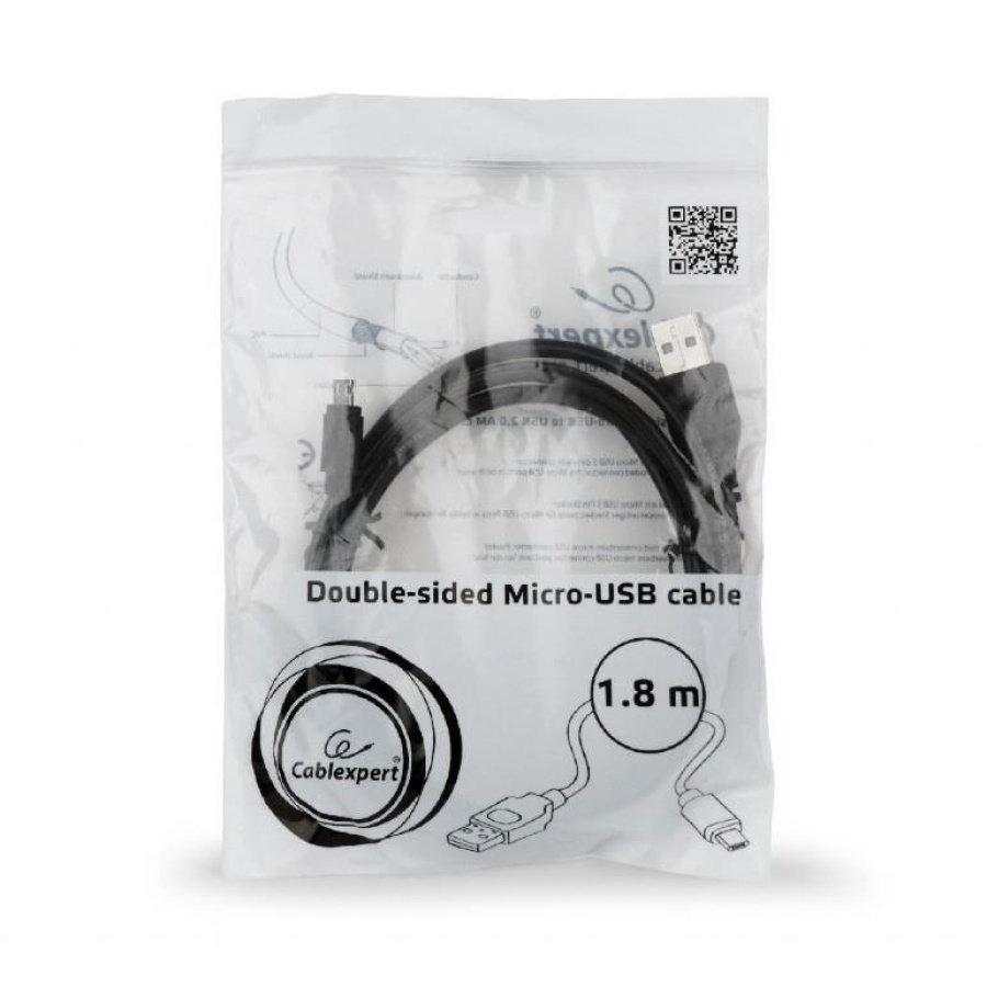 CABLEXPERT ΚΑΛΩΔΙΟ MICRO USB , DOUBLE-SIDED MICRO USB , 1.8m - Image 4