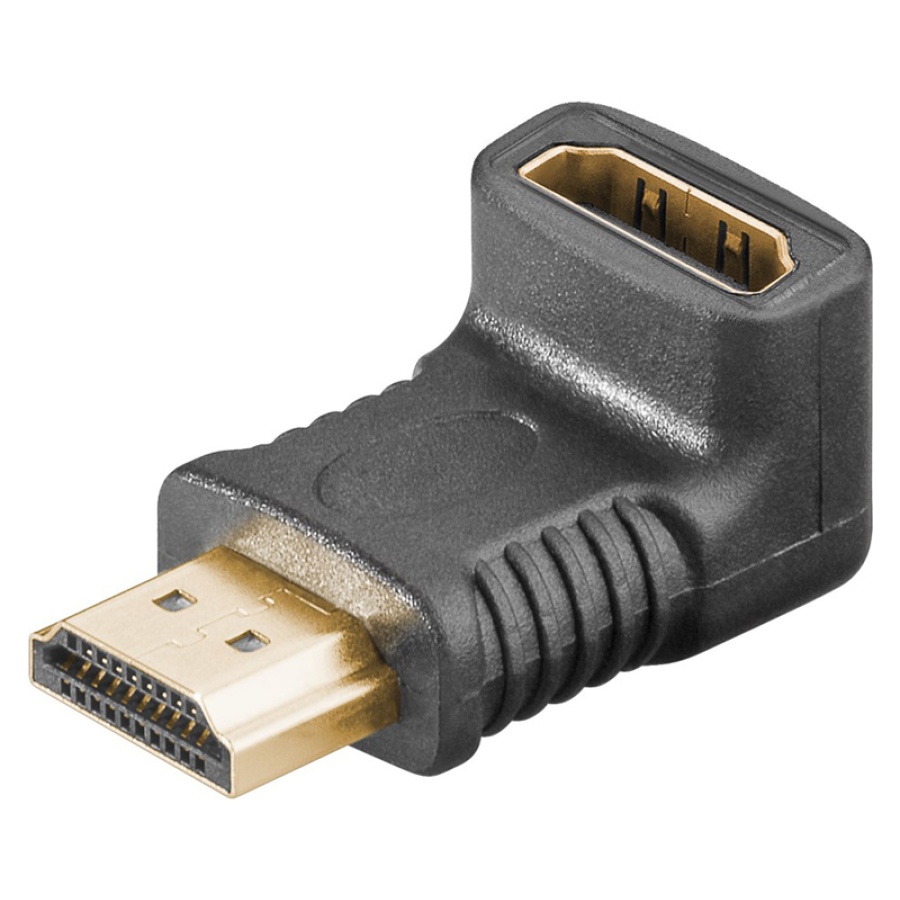 GOOBAY αντάπτορας HDMI 51727, γωνιακός, 4K/60Hz, μαύρος