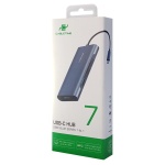 CABLETIME docking station CMHD71, 7 θυρών, USB-C, 100W, 4K, μπλε - Image 5