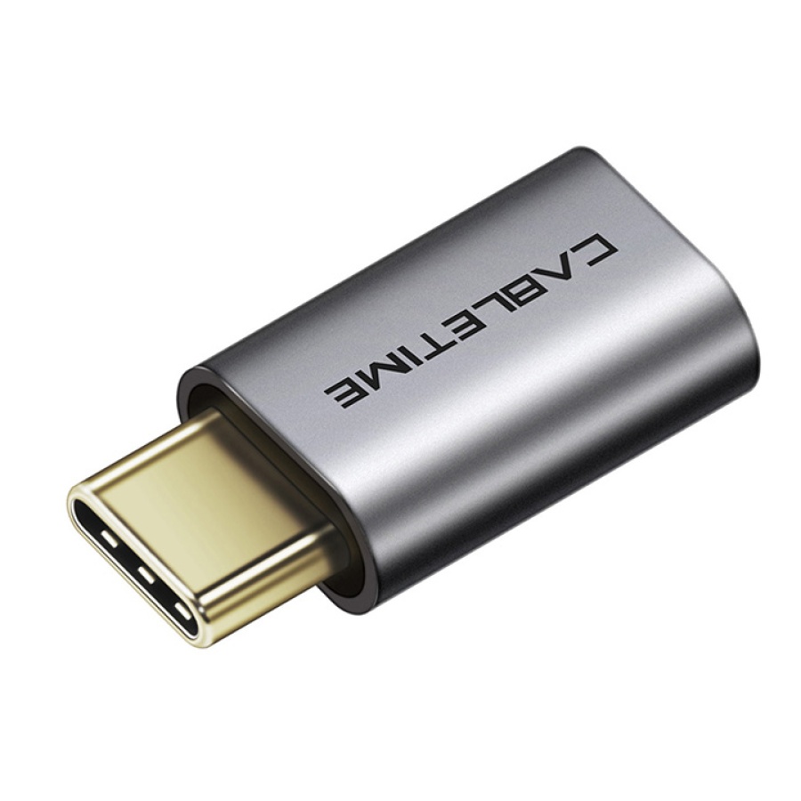 CABLETIME αντάπτορας USB-C σε micro USB CT-CMMCBF, 480Mbps, γκρι