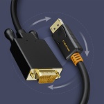 CABLETIME καλώδιο DisplayPort σε VGA CT-04G, 1080p, 1.8m, μαύρο - Image 2