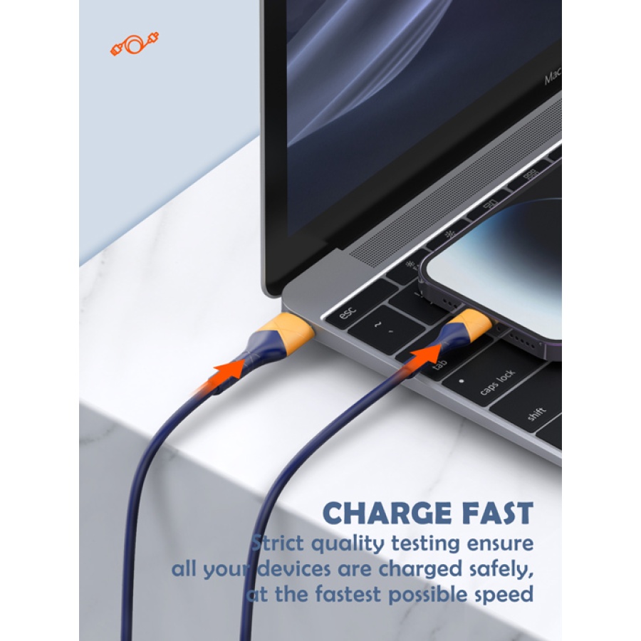 LDNIO καλώδιο USB-C σε USB LS801, 30W, 1m, μπλε - Image 4