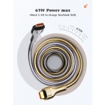 LDNIO καλώδιο USB-C σε USB-C LC651C, 65W, 1m, γκρι - Image 2