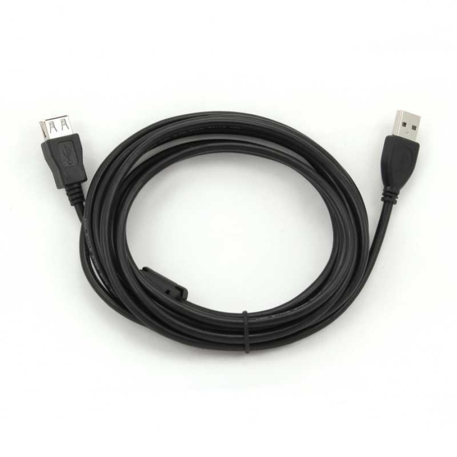 CABLEXPERT ΚΑΛΩΔΙΟ USB EXTENSION 2.0 MALE-FEMALE ΜΕ ΦΕΡΡΙΤΗ 3m - Image 2