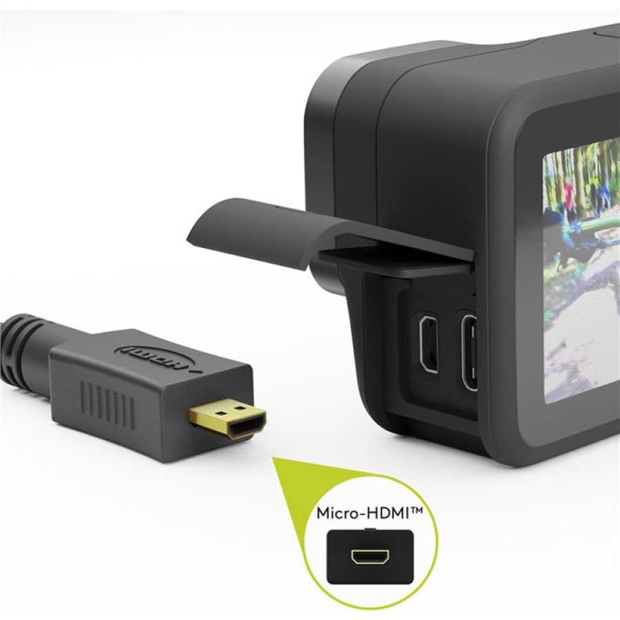 GOOBAY καλώδιο micro HDMI σε HDMI 53786 με Ethernet, 4K/60Hz, 3m, μαύρο - Image 3