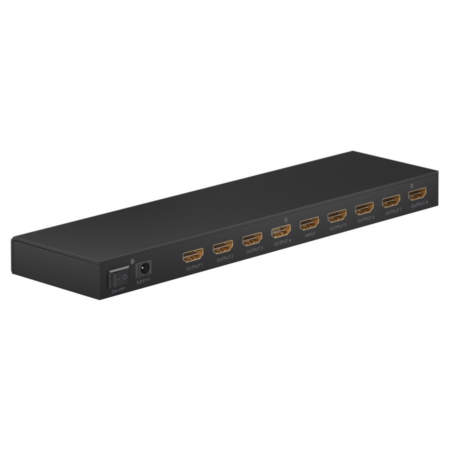 GOOBAY HDMI splitter 58484, 8 σε 1, 4K/60Hz, μαύρο