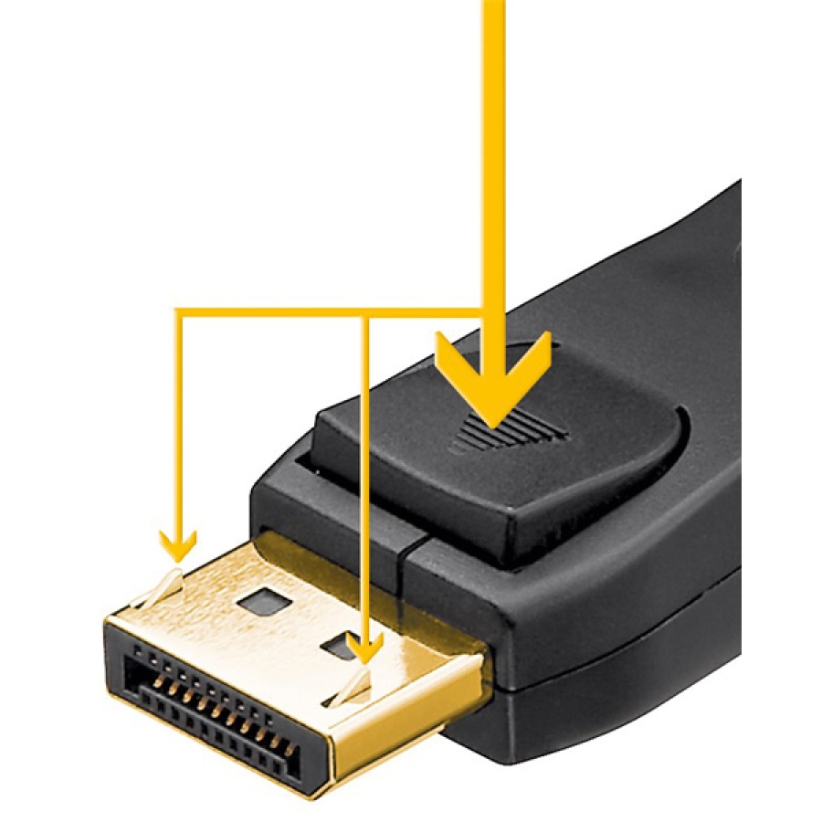 GOOBAY καλώδιο DisplayPort 2.0 58532, 8K/60Hz, 40Gbit/s, 1m, μαύρο - Image 2