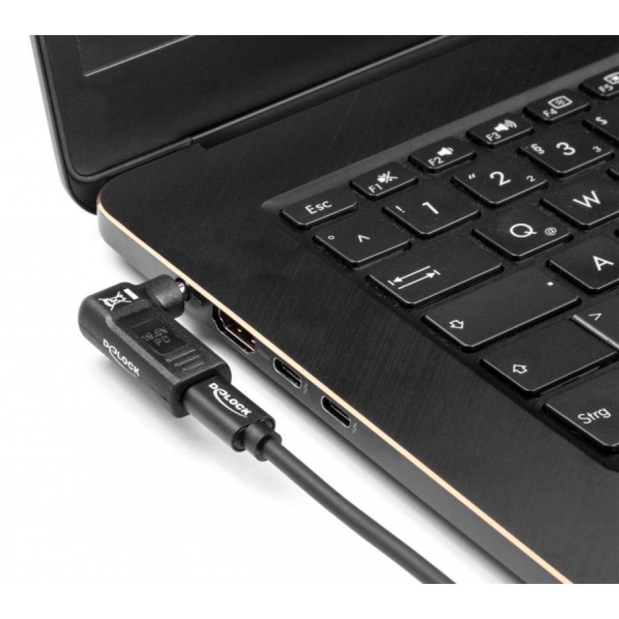 DELOCK αντάπτορας τροφοδοσίας 60007, USB-C σε Dell 4.5x3mm, 90°, μαύρος - Image 3