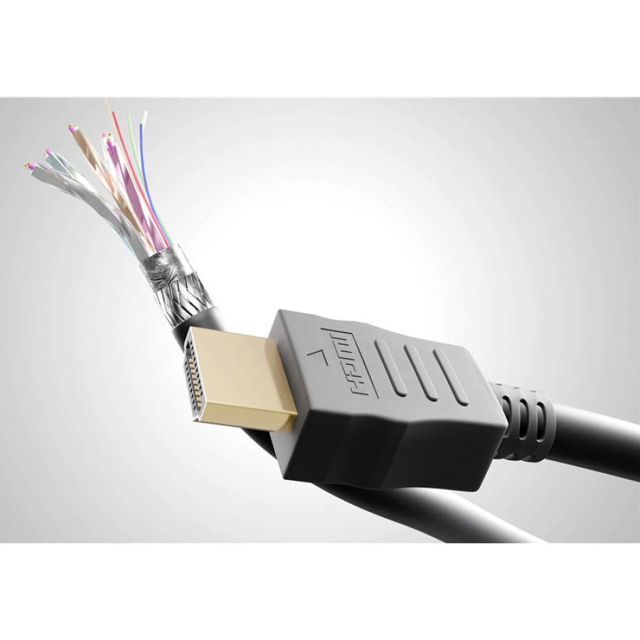 GOOBAY καλώδιο HDMI 2.0 60621 με Ethernet, 4K/60Hz, 18 Gbps, 1.5m, μαύρο - Image 4