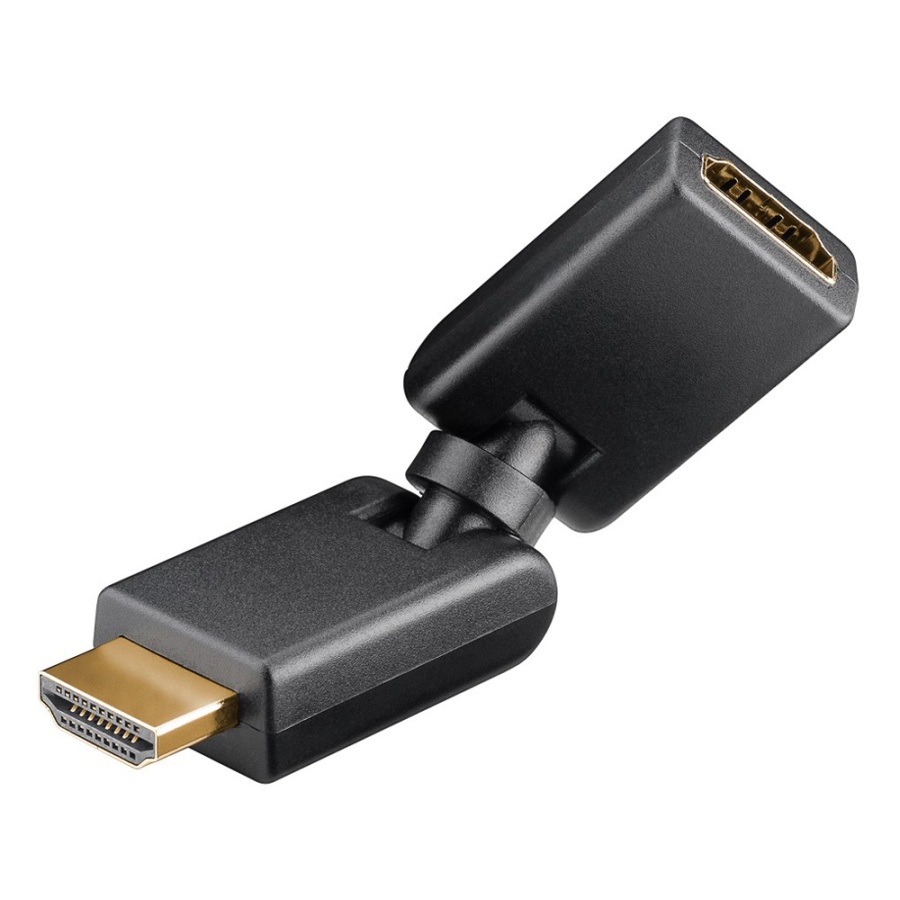 GOOBAY αντάπτορας HDMI 60757, 360° περιστρεφόμενος, 4K/60Hz, μαύρος