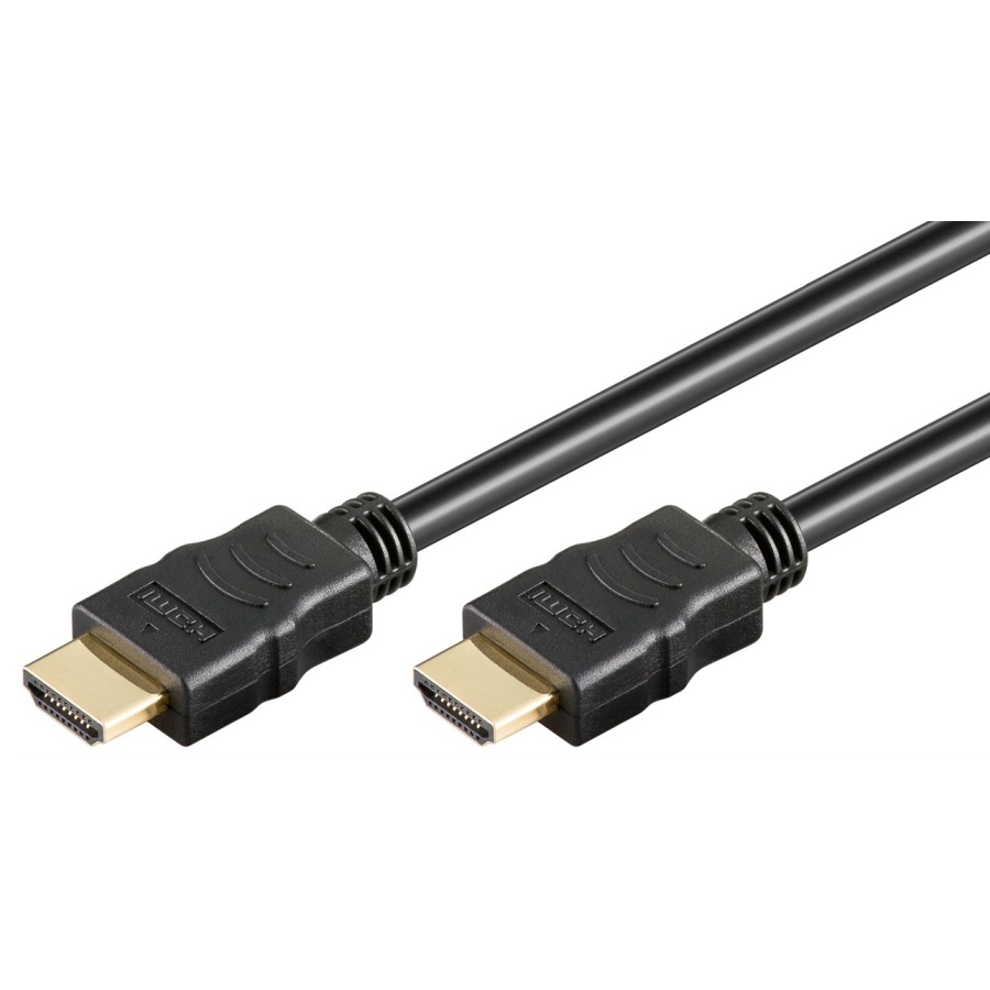 GOOBAY καλώδιο HDMI 2.0 61149 με Ethernet, 4K/60Hz, 18 Gbps, 0.5m, μαύρο