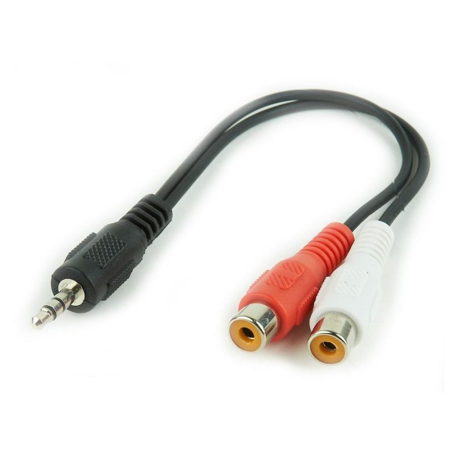 CABLEXPERT ΚΑΛΩΔΙΟ ΗΧΟΥ 3.5 MM PLUG TO 2 x RCA 0.2m