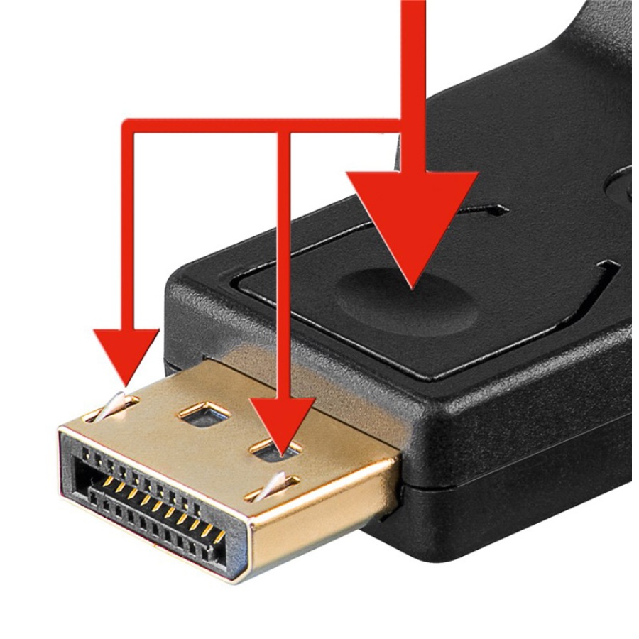 GOOBAY αντάπτορας DisplayPort σε VGA 63489, gold-plated, μαύρος - Image 2