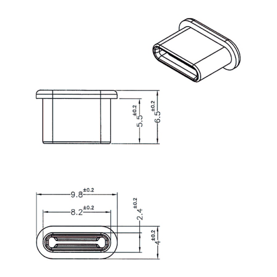 DELOCK κάλυμμα προστασίας για θύρα USB-C 64014, μαύρο, 10τμχ - Image 3