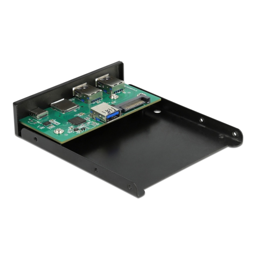 DELOCK front panel 64058, 3.5" σε USB-C, 2x USB & SD/Micro SD - Image 2