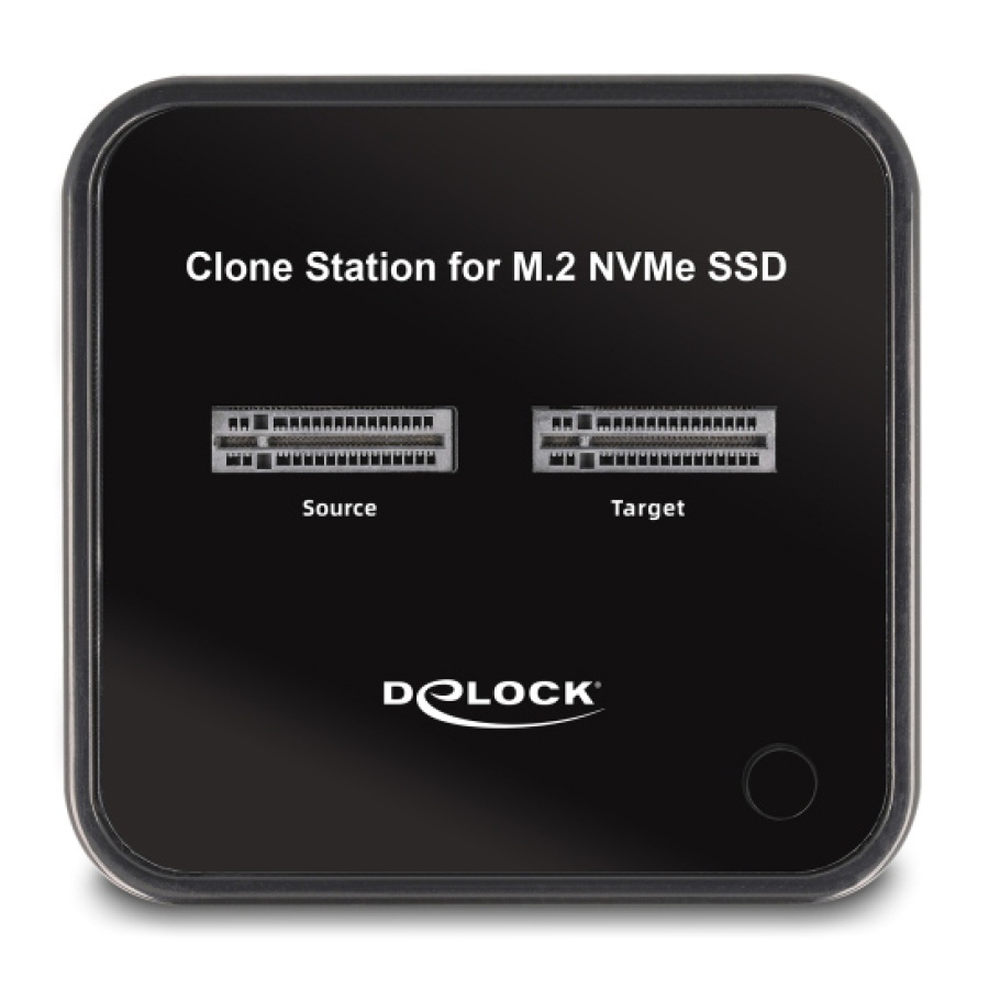 DELOCK docking station 64177, clone function, 2x M.2 NVMe 10 Gbps, μαύρο - Image 4