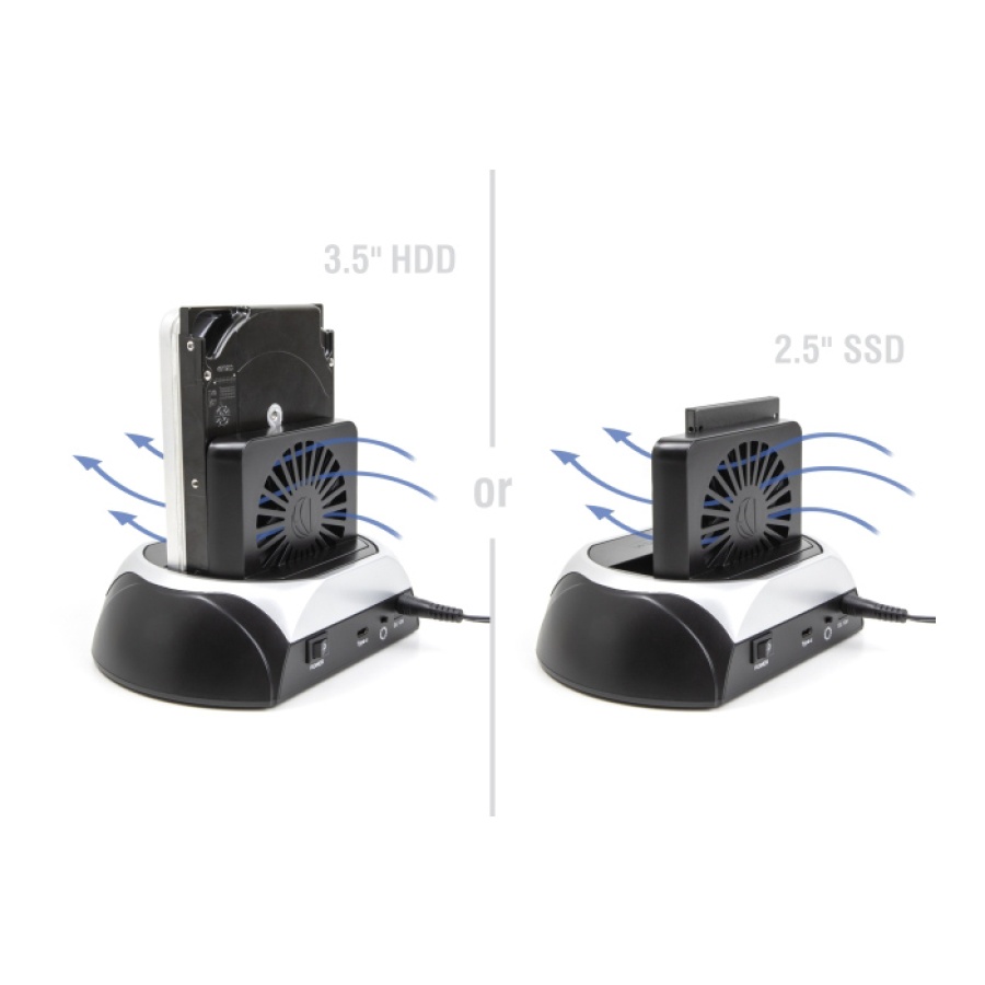 DELOCK docking station 64280 για M.2 NVMe/SATA SSD & HDD, 10Gbps, μαύρο - Image 2