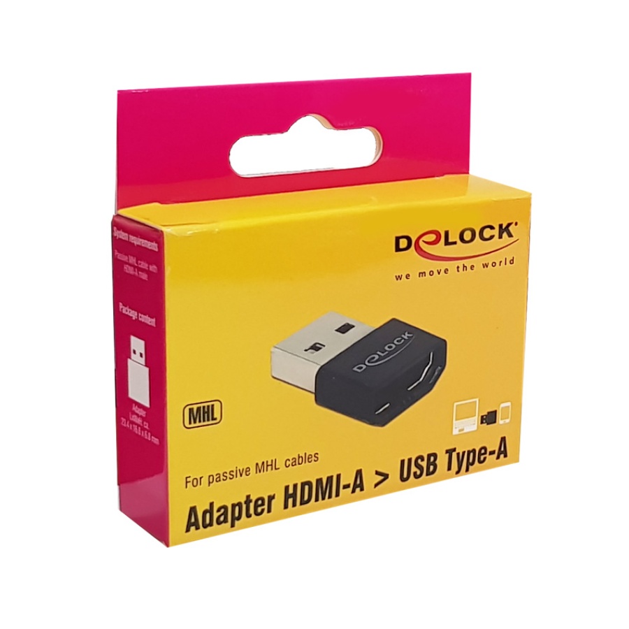 DELOCK αντάπτορας USB σε HDMI-A θηλυκό 65680, μαύρος - Image 2