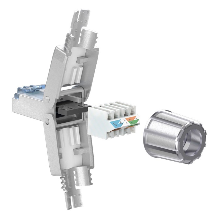 GOOBAY βύσμα RJ45 65939, CAT 6A STP, tool-free, ασημί - Image 3