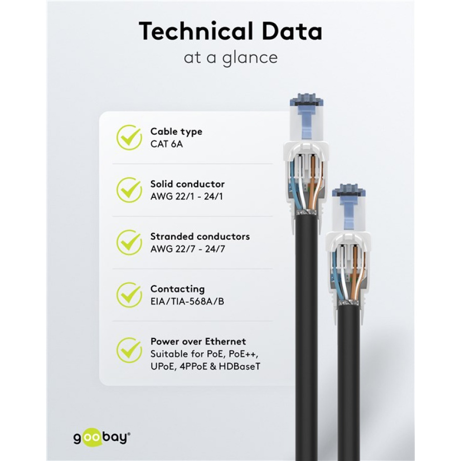 GOOBAY βύσμα RJ45 65941, CAT 6A UTP, tool-free, λευκό - Image 8