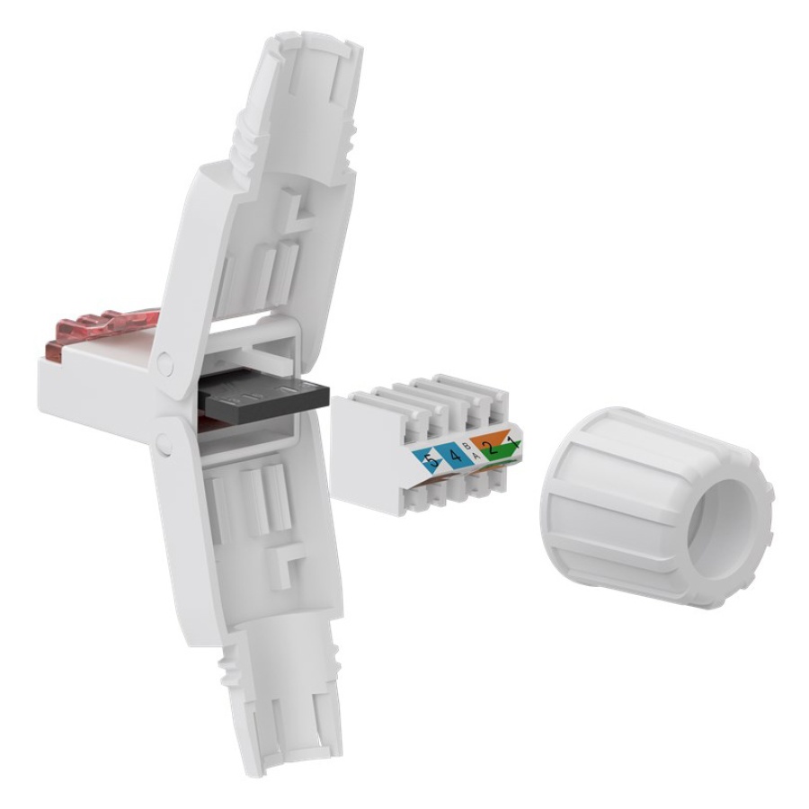 GOOBAY βύσμα RJ45 65942, CAT 6 UTP, tool-free, λευκό - Image 4