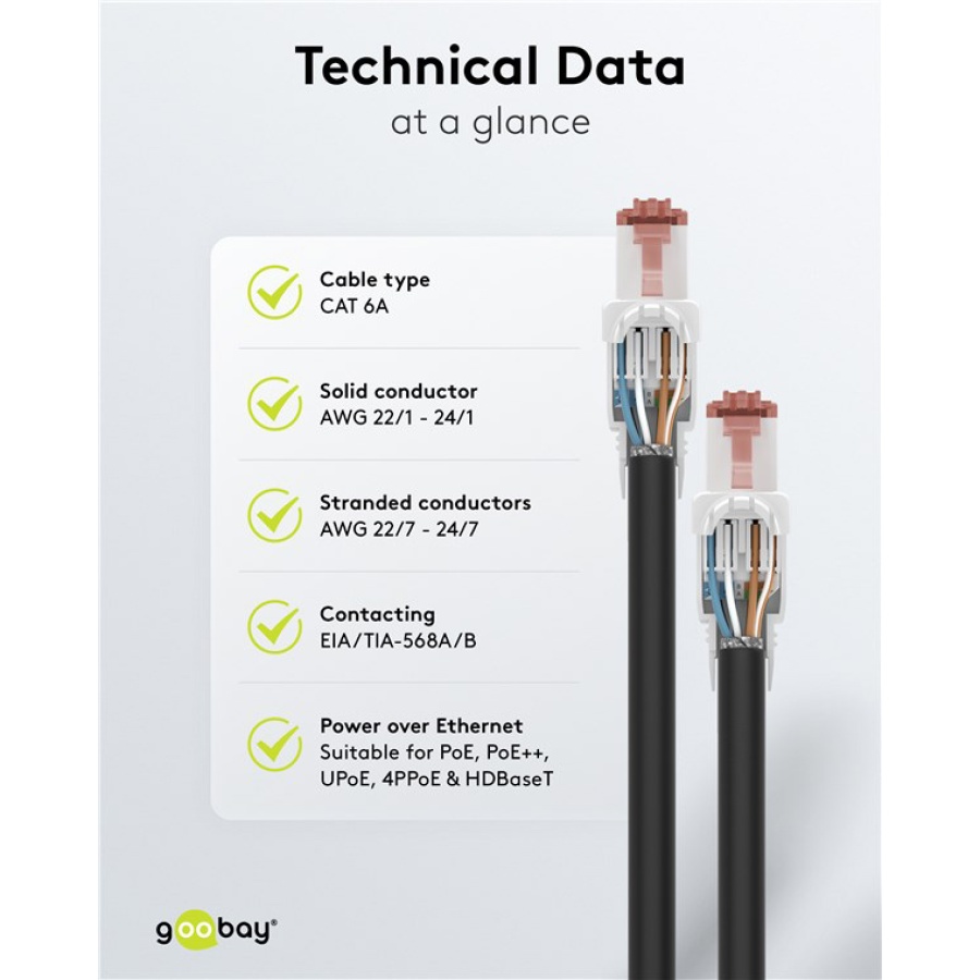 GOOBAY βύσμα RJ45 65942, CAT 6 UTP, tool-free, λευκό - Image 10