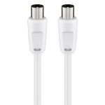 GOOBAY καλώδιο κεραίας αρσενικό 68149, <70dB, CCS, 5m, λευκό