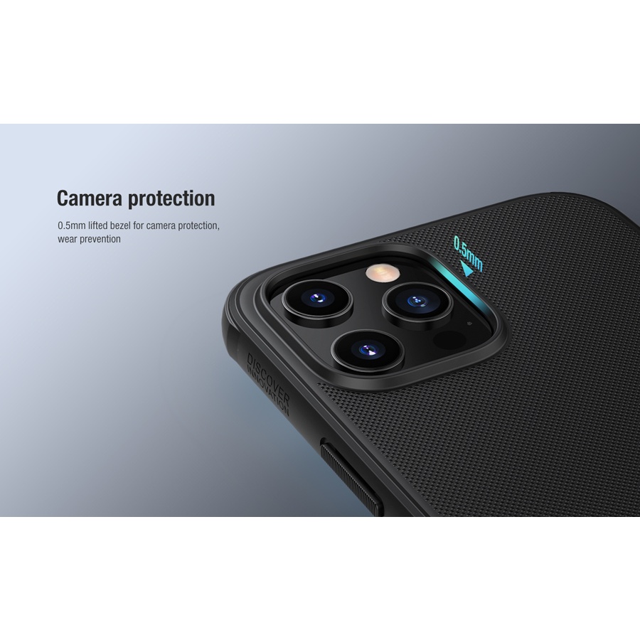 NILLKIN θήκη Super Frost Shield για  Apple iPhone 12 mini, μαύρη - Image 2