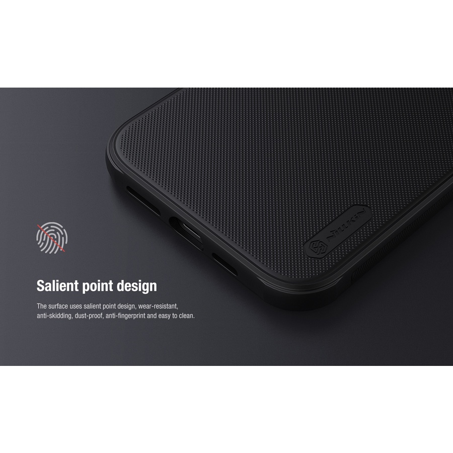 NILLKIN θήκη Super Frost Shield για  Apple iPhone 12 mini, μαύρη - Image 3