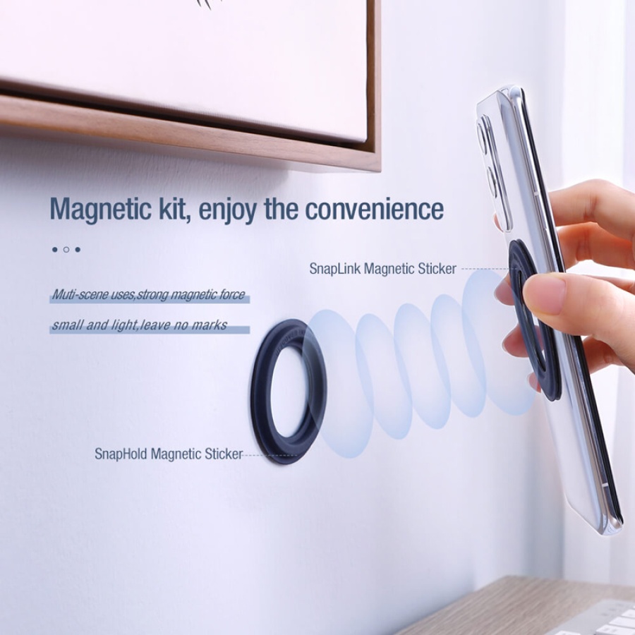 NILLKIN μαγνητικό ring & βάση Magnetic Kit για smartphone, μαύρο - Image 2