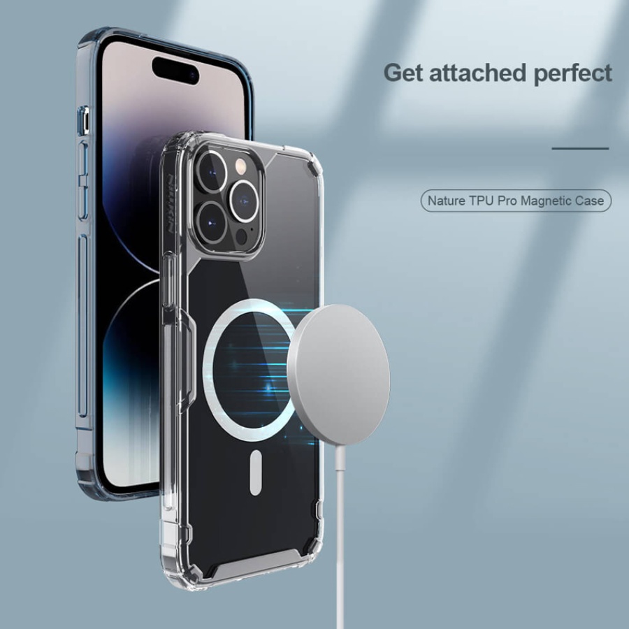 NILLKIN θήκη Nature Pro Magnetic για iPhone 14 Pro, διάφανη - Image 2