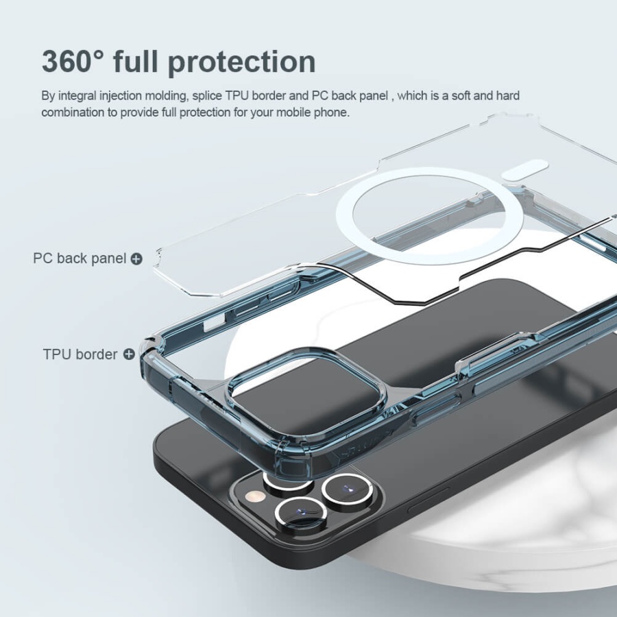 NILLKIN θήκη Nature Pro Magnetic για iPhone 14 Pro, διάφανη - Image 3