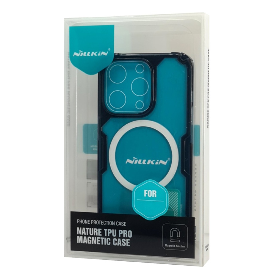 NILLKIN θήκη Nature Pro Magnetic για iPhone 14 Plus, μπλε & διάφανη - Image 4