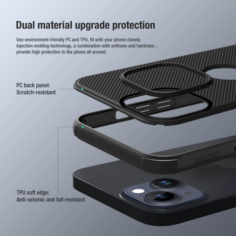 NILLKIN θήκη Super Frosted Shield Pro για iPhone 14 Plus, μαύρο - Image 3