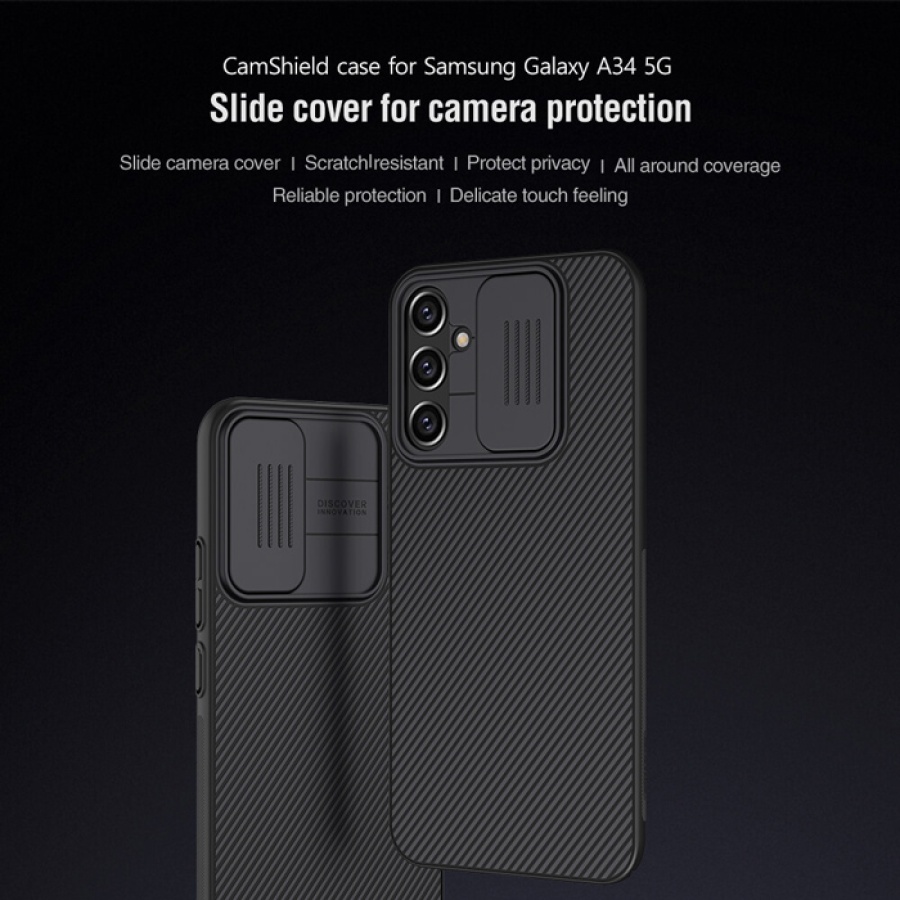 NILLKIN θήκη CamShield για Samsung Galaxy A34 5G, μαύρη - Image 2