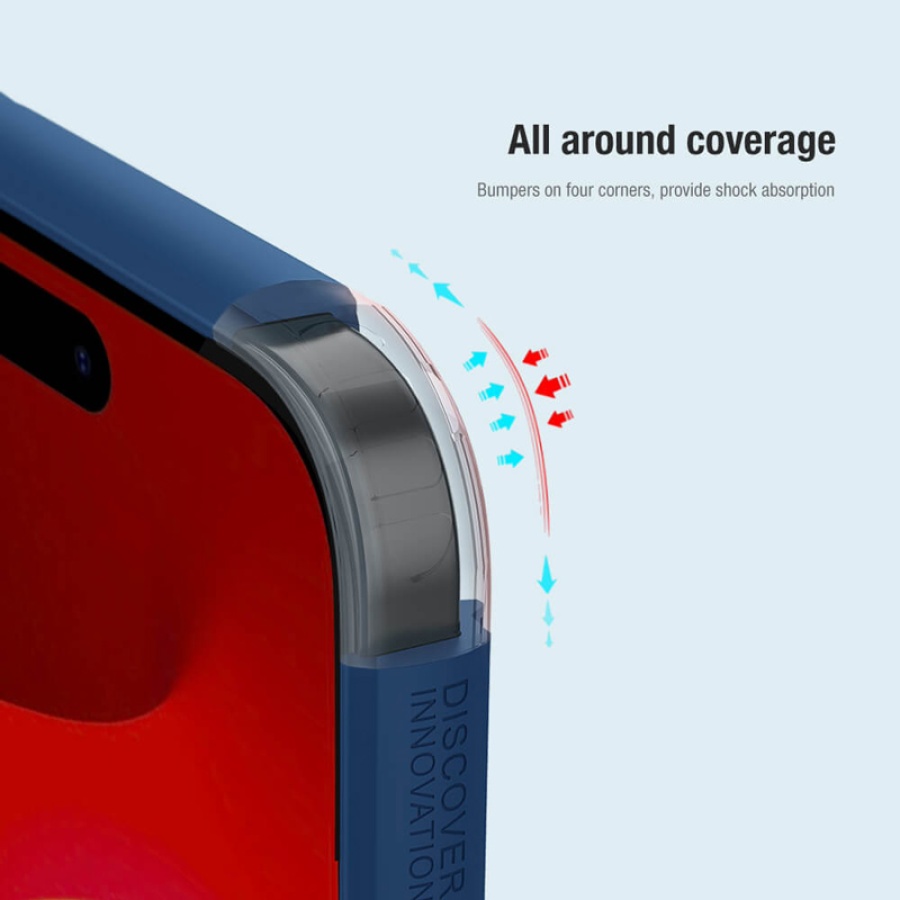 NILLKIN θήκη Super Frosted Shield Pro για iPhone 15, κόκκινη - Image 3